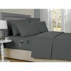 Kathy Ireland 6-Piece Smart Sheet Sets w/ Side Pocket - King - Grey 1284KGGR